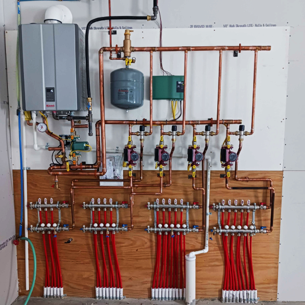 Rinnai Tankless Hot Water Heater With Piping Layout