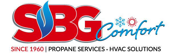 SBG Logo SBG Comfort propane services and HVAC solutions logo
