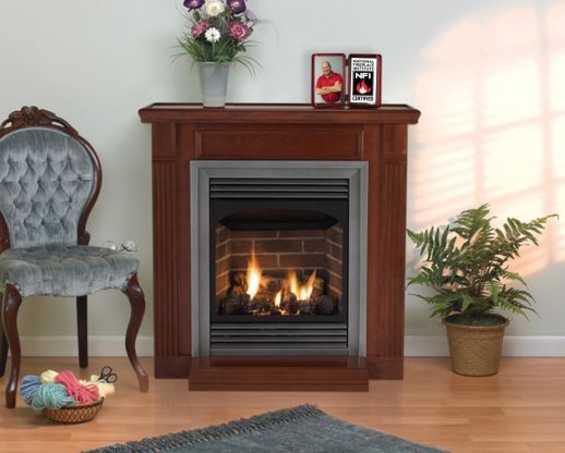 White Mountain Hearth Vent Free Vail 24 Free Standing Gas Fireplace